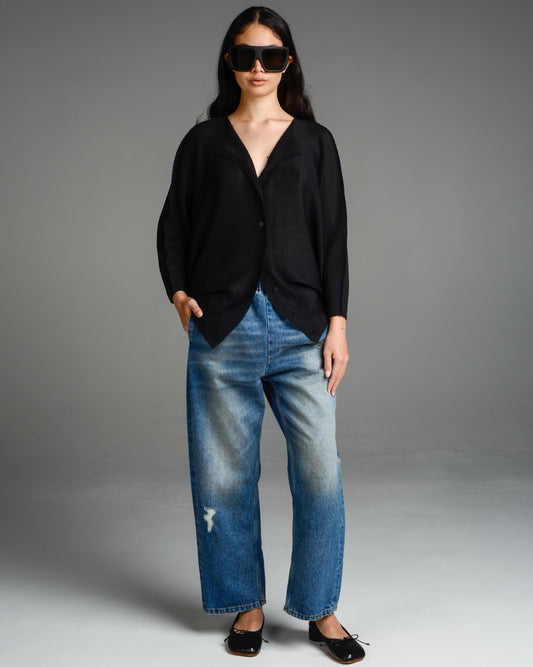 Black Dolman Knit Cardigan