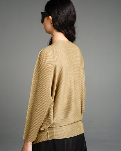 Beige Dolman Knit Cardigan