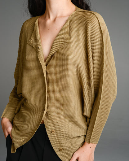 Beige Dolman Knit Cardigan