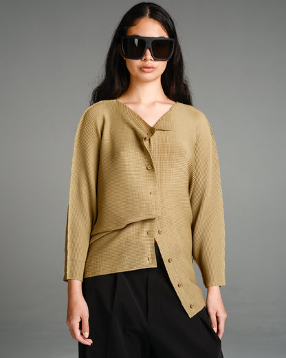 Beige Dolman Knit Cardigan