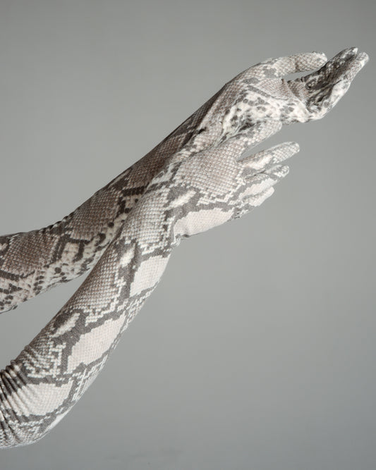 Snake Print Gloves