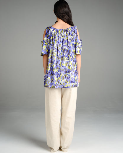 Tahar Gathered Neck Top