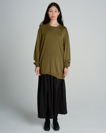 Green and Black Longsleeve Knit Top