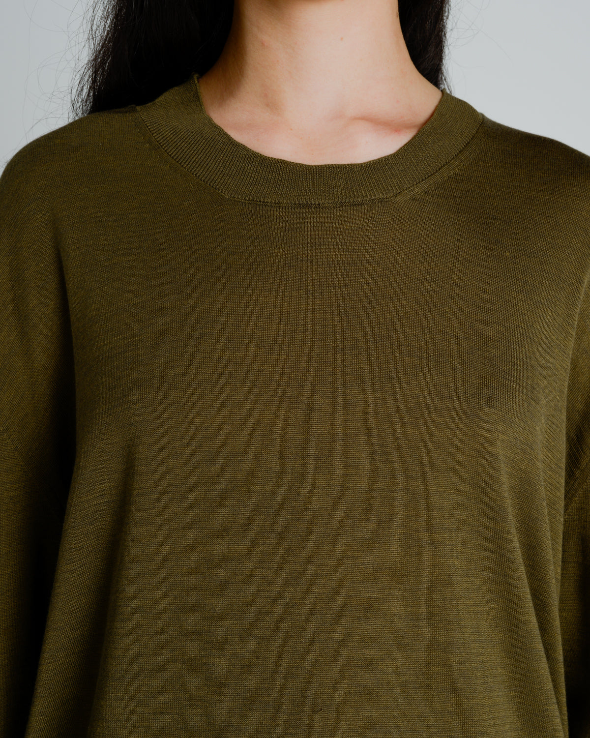 Green and Black Longsleeve Knit Top
