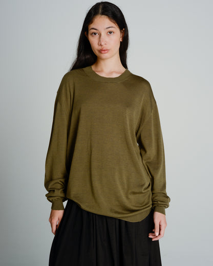 Green and Black Longsleeve Knit Top
