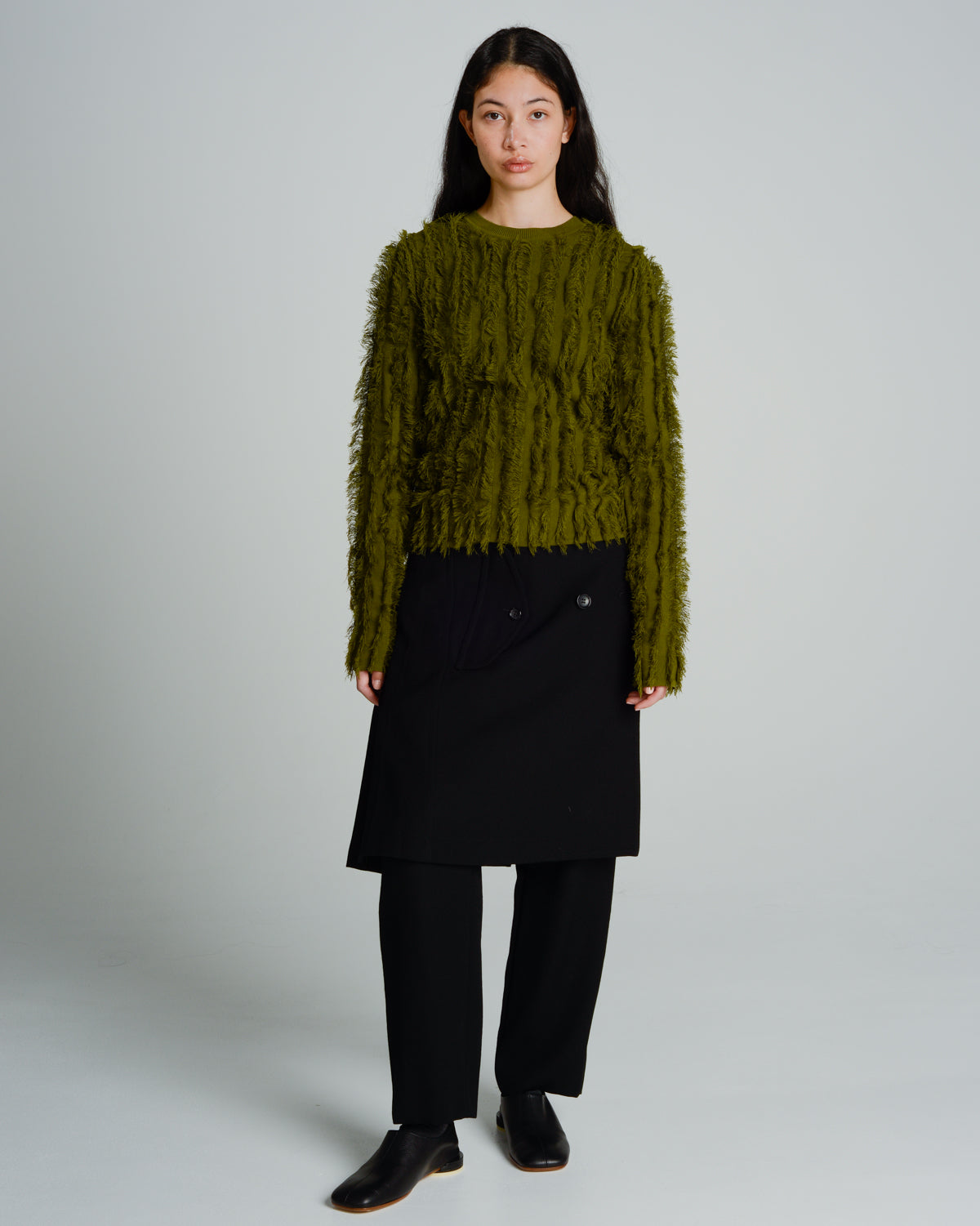 Karrie Moss Fringed Sweater
