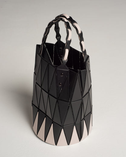 Black and Pink Bucket Bag