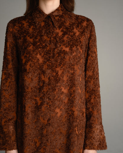 Brown Shaggy Longsleeve Shirt