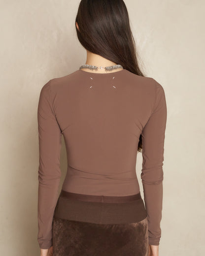 Brown Longsleeve Signature Bodysuit