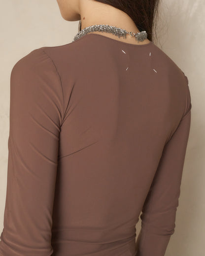 Brown Longsleeve Signature Bodysuit