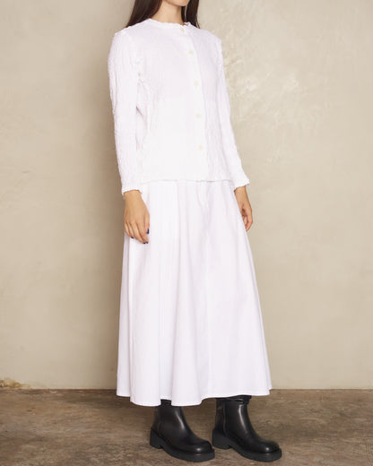 White Classic Cauliflower Jacket