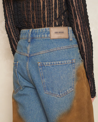 Blue and Brown Phyllis Jeans