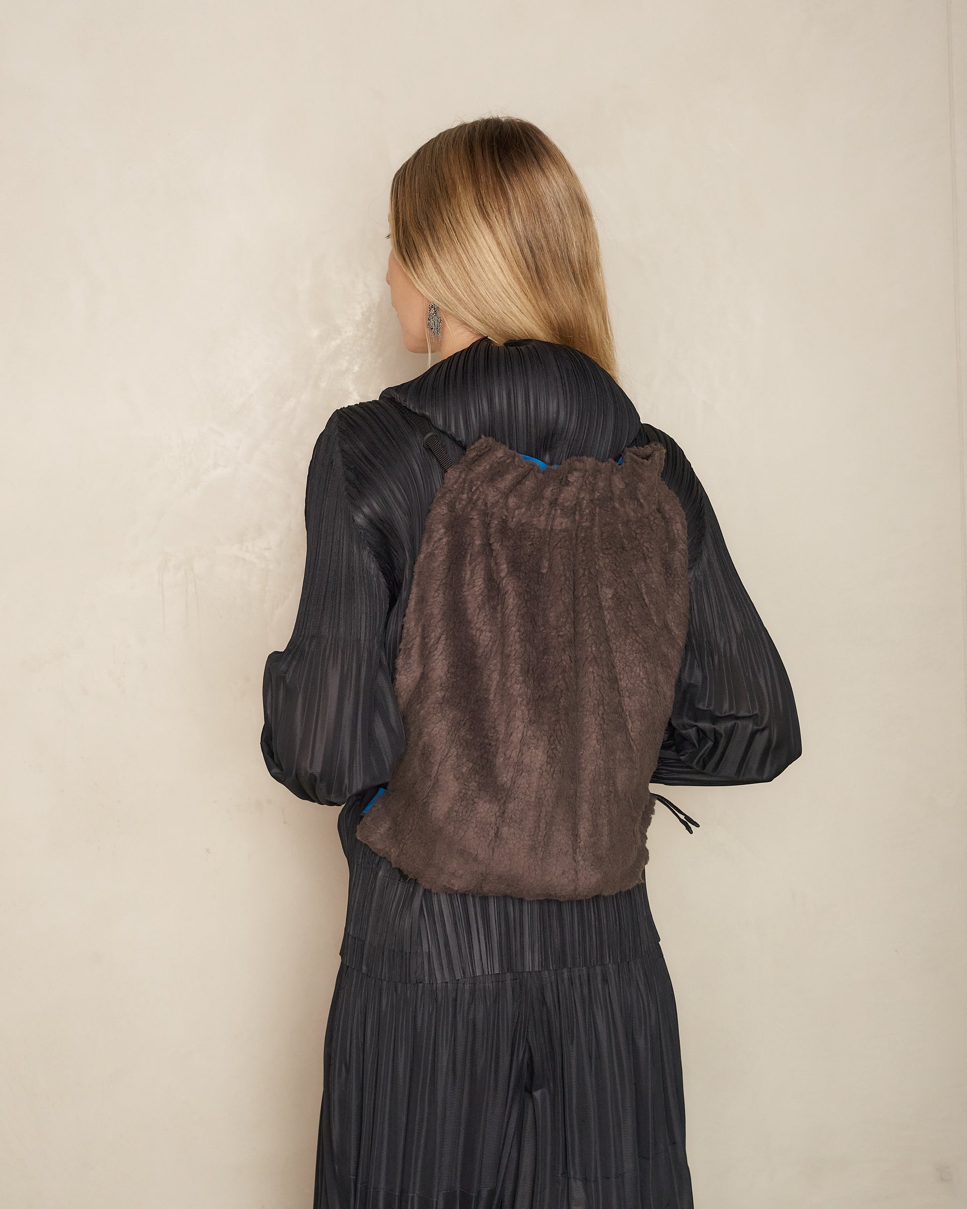 Charcoal Turquoise Sheep Pleats Bag – Dilettante