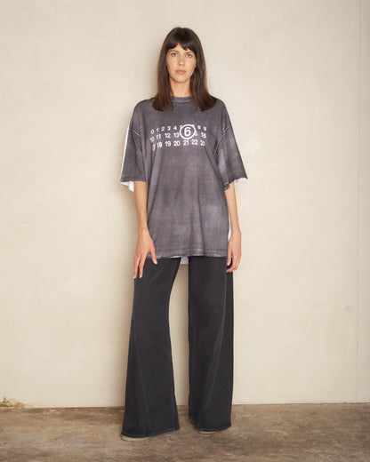 Grey Tonal Numeric T-Shirt