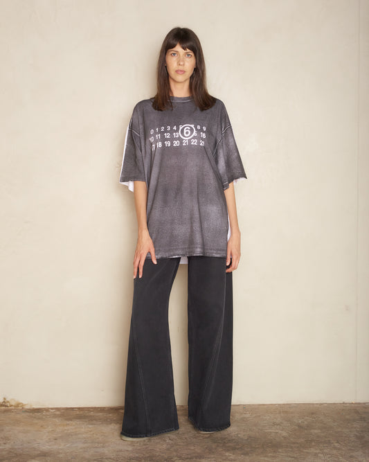 Grey Tonal Numeric T-Shirt