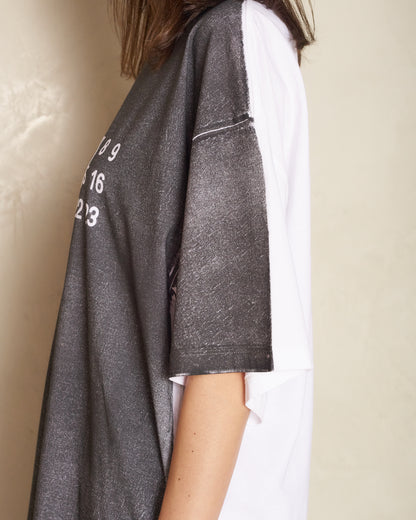 Grey Tonal Numeric T-Shirt