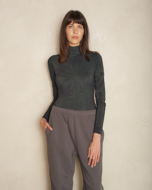 Green Floral Bodysuit