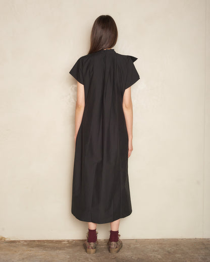 Black Demino Sleeveless Dress