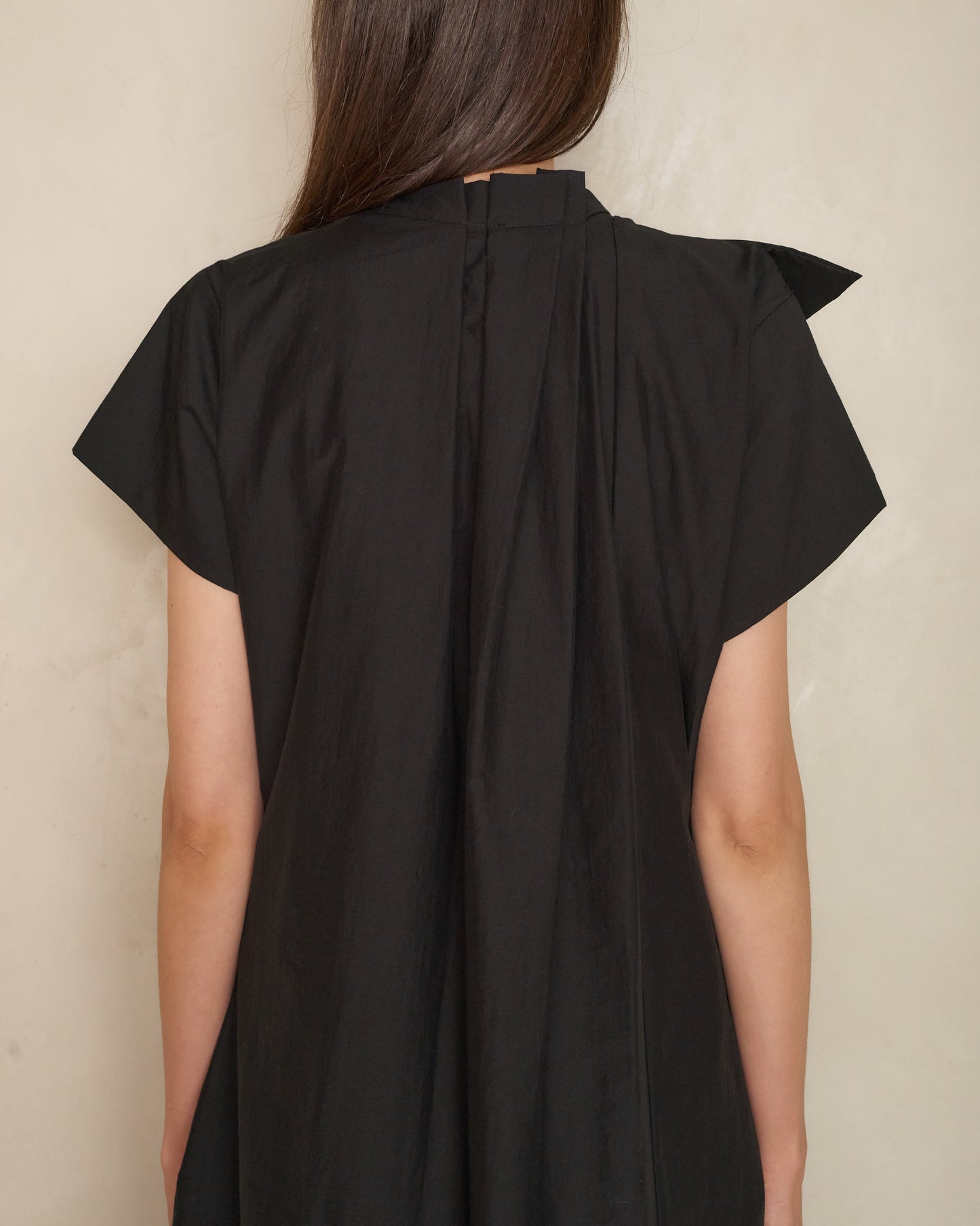 Black Demino Sleeveless Dress