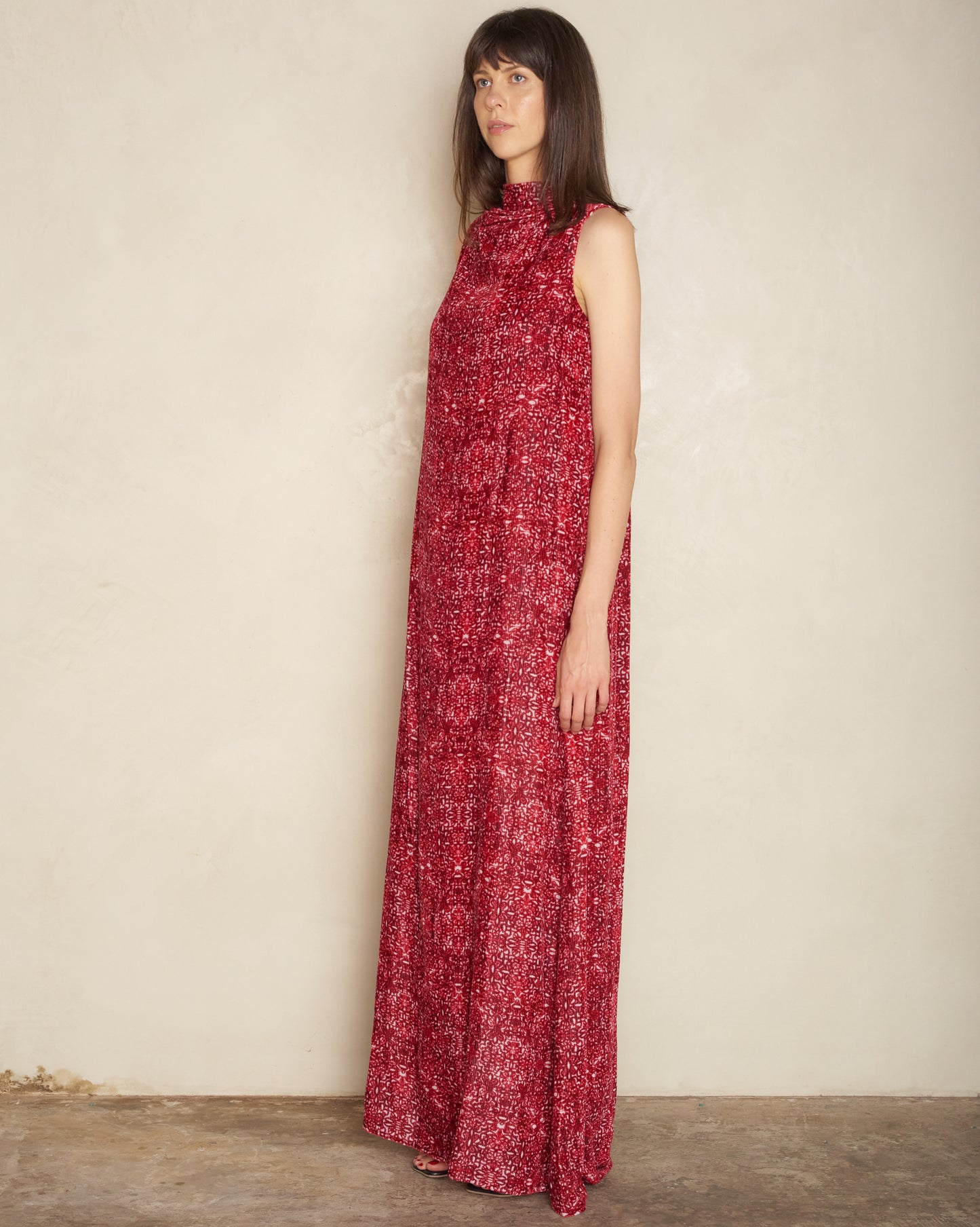 Ruby Mosaic Sleeveless Dress