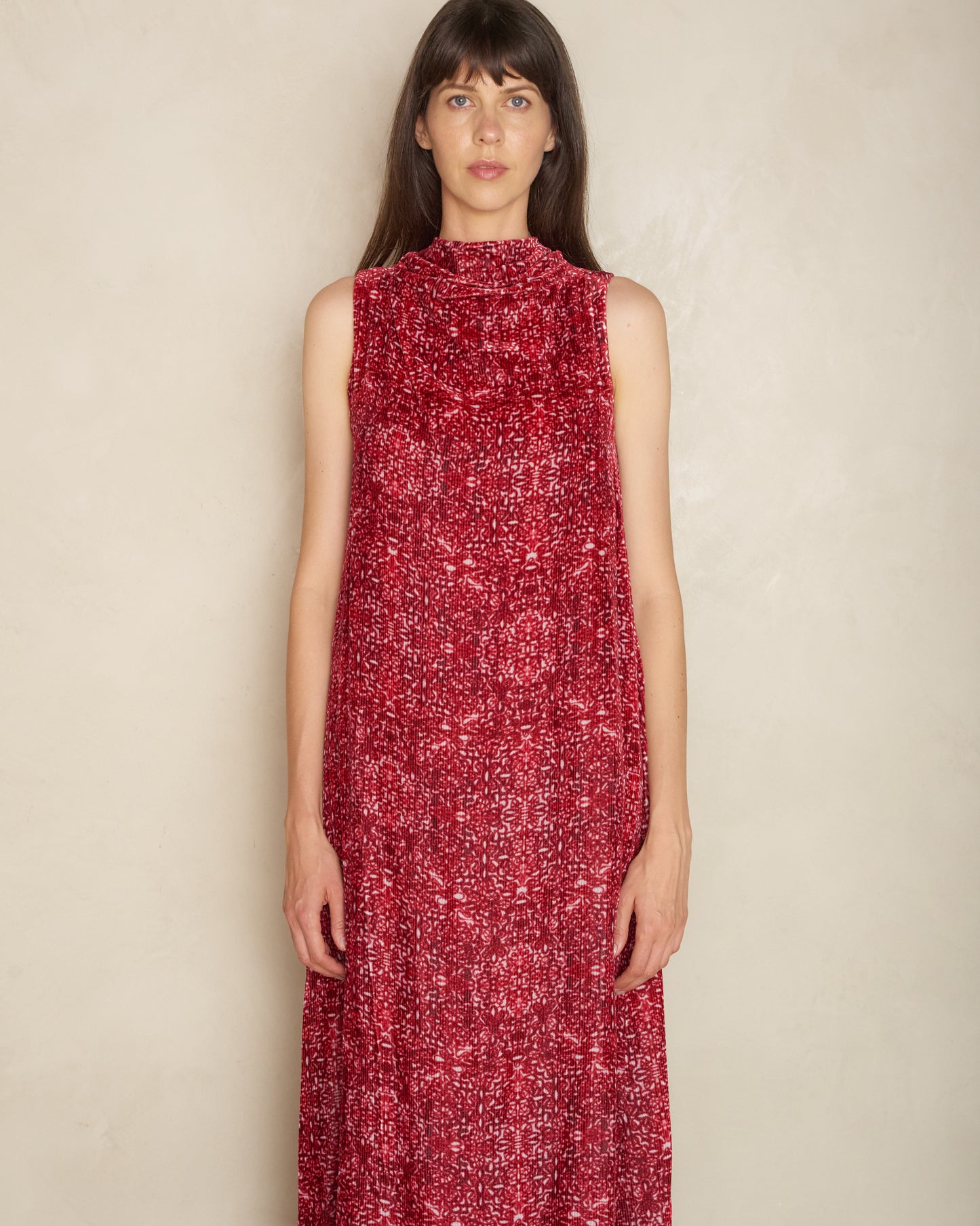 Ruby Mosaic Sleeveless Dress