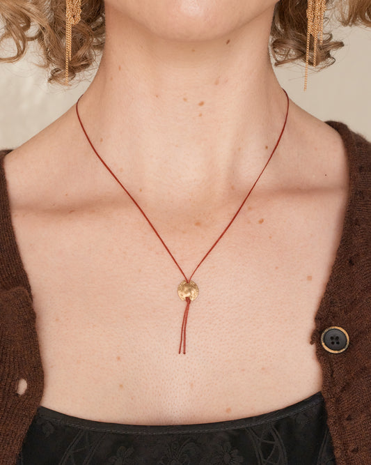 Pew Seal Yellow Gold Necklace