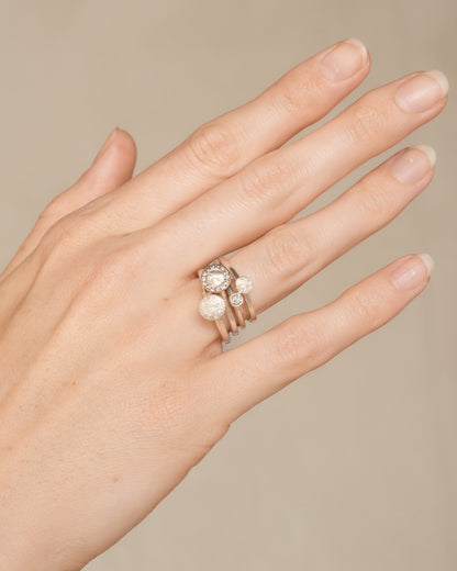 Lala 8X8 Cut Diamonds Ring