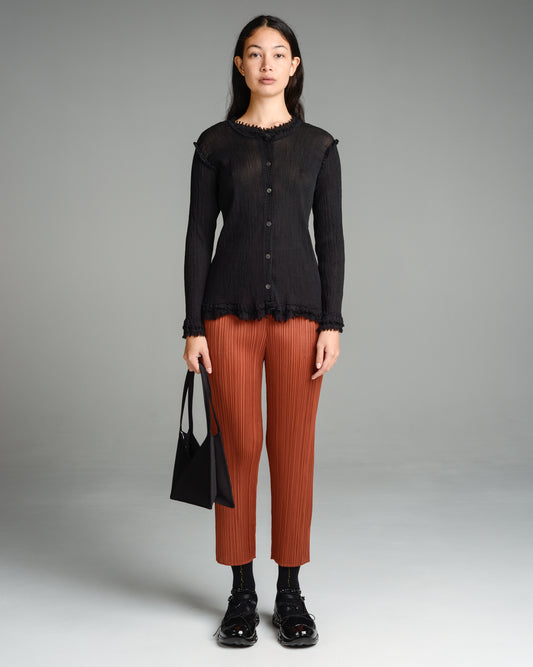 Brick Straight Leg Pleated Pant