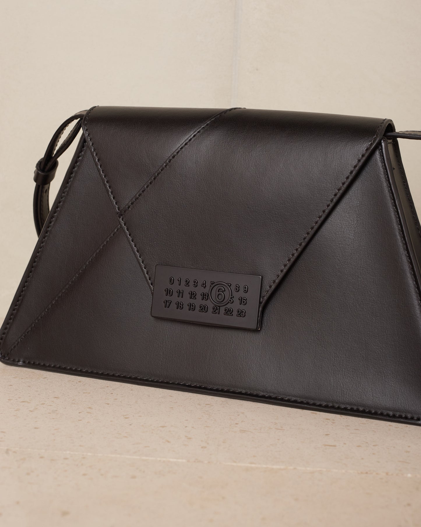 Black Numeric Shoulder Bag