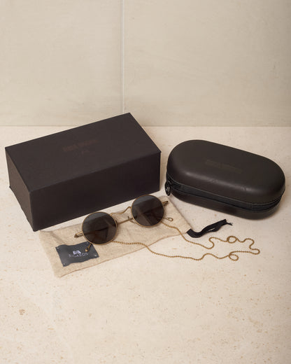 Uma Wang x Rigards Gold Titanium Sunglasses