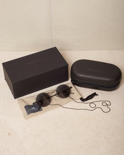 Uma Wang x Rigards Black Titanium Sunglasses