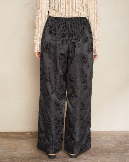 Black Jacquard Trousers