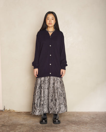 Navy Cashmere Cardigan