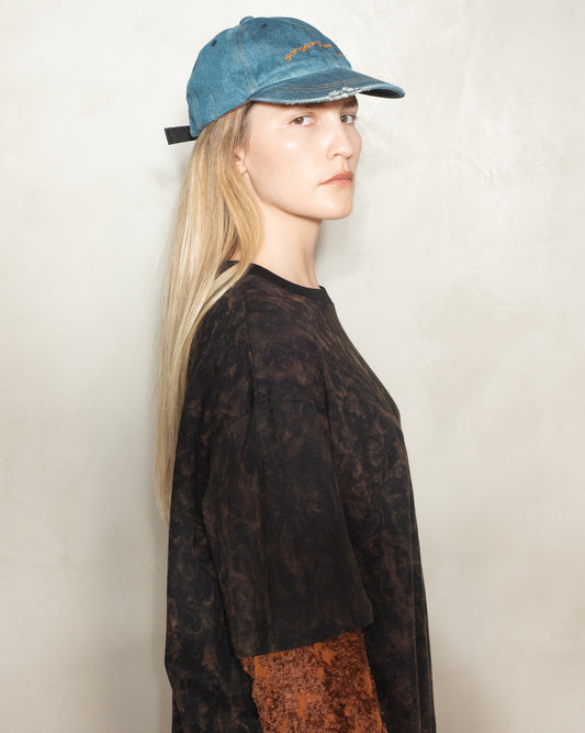 Blue Washed Denim Cap