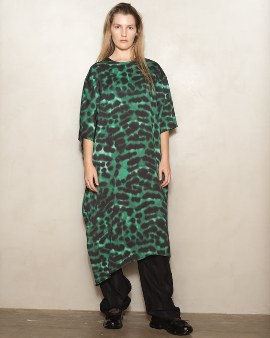 Emerald Leopard Darene T-shirt Dress