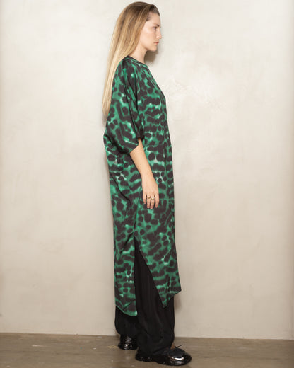 Emerald Leopard Darene T-shirt Dress