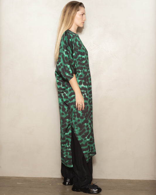 Emerald Leopard Darene T-shirt Dress