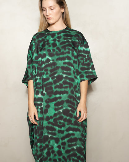 Emerald Leopard Darene T-shirt Dress