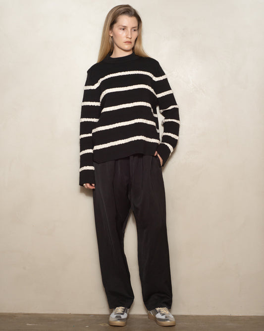 Black Pahur Sarouel Pants