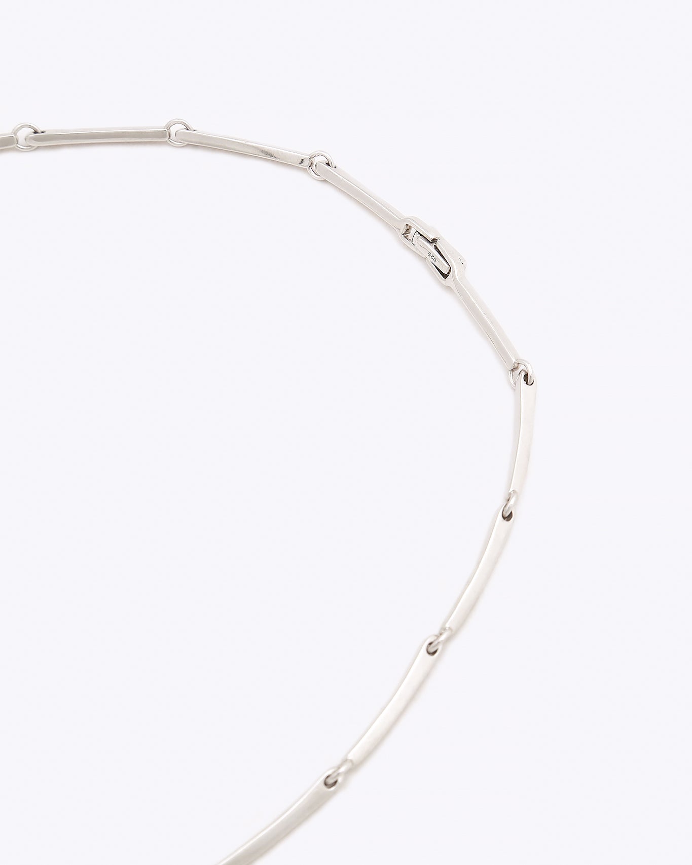 Agnes Rhodium Plated Silver Necklace