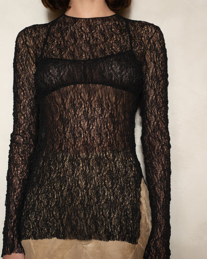 Black Lace Top