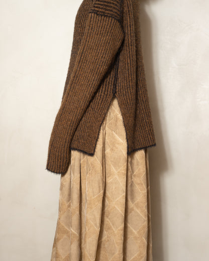 Mustard High Neck Sweater