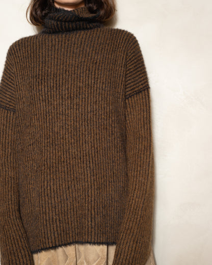Mustard High Neck Sweater