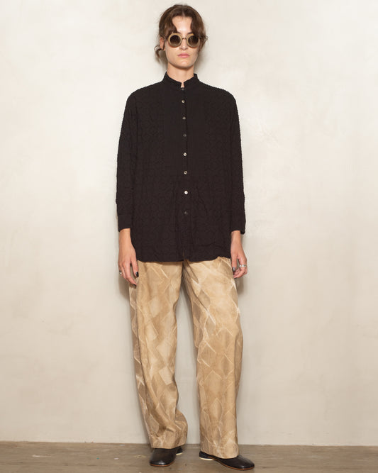 Black Botanical Dye Blouse