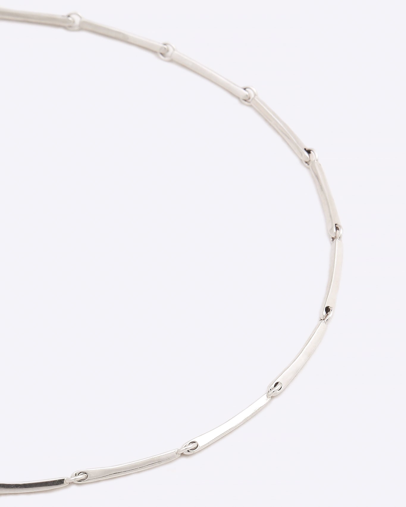 Agnes Rhodium Plated Silver Necklace
