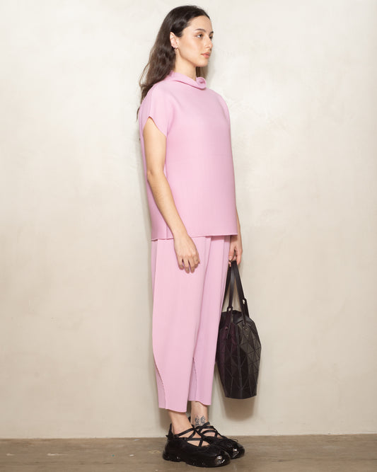Shell Pink Fine Knit Trouser
