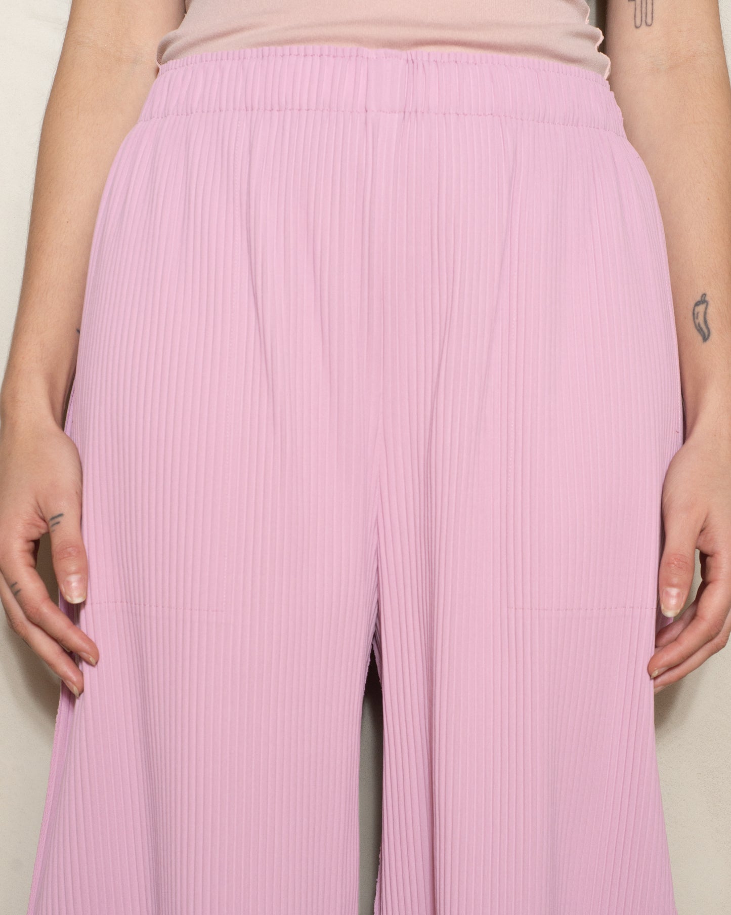 Shell Pink Fine Knit Trouser