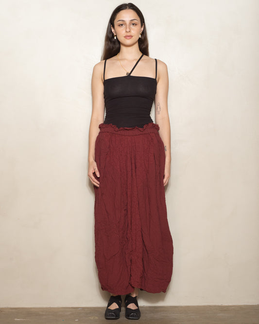 Red Botancial Dye Skirt