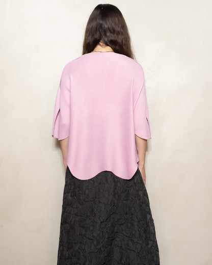 Shell Pink Petal Knit Top