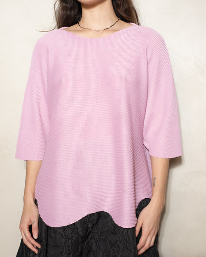 Shell Pink Petal Knit Top